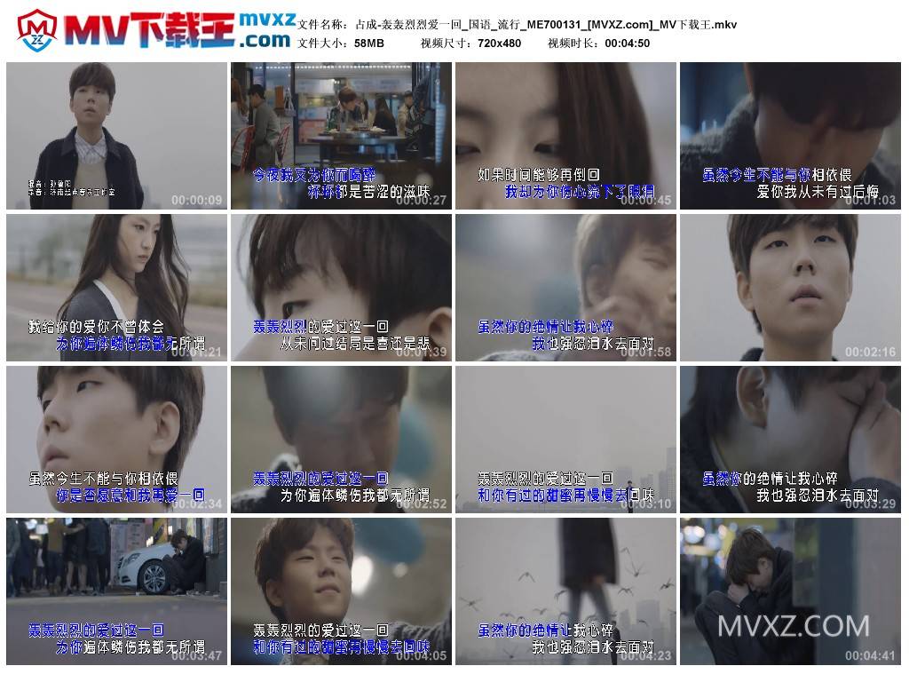 占成-轰轰烈烈爱一回_国语_流行_ME700131